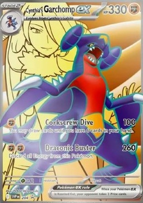 Pokemon Cynthia's Garchomp ex  (SVP 204)