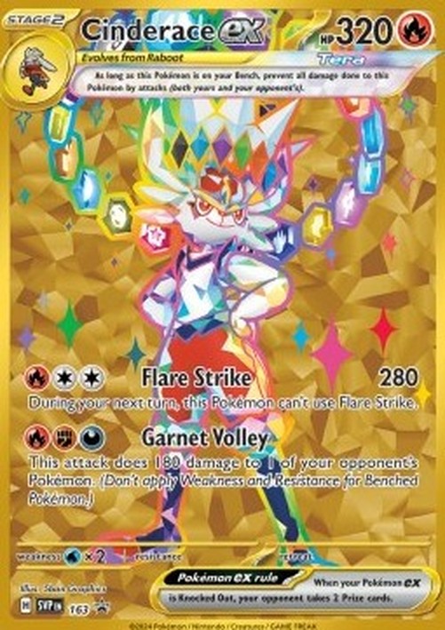 Pokemon Cinderace ex  (SVP 163)