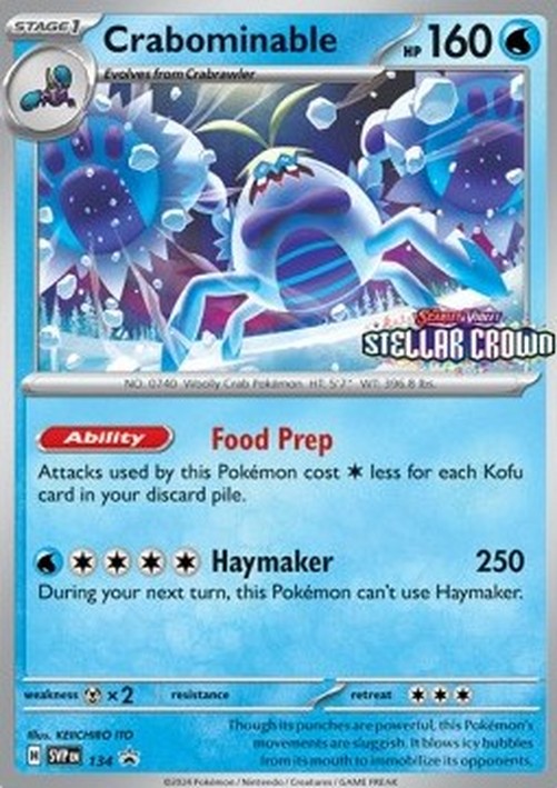 Pokemon Crabominable  (SVP 134)