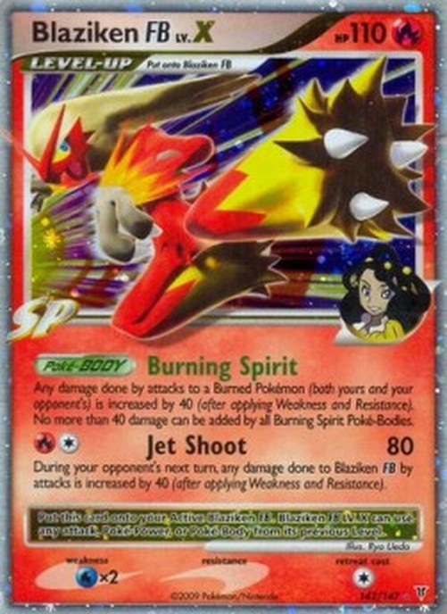 Pokemon Blaziken [FB] LV.X  (SV 142)