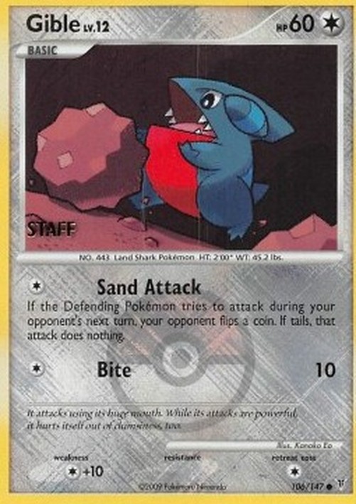 Pokemon Gible Lv.12  (SV 106)