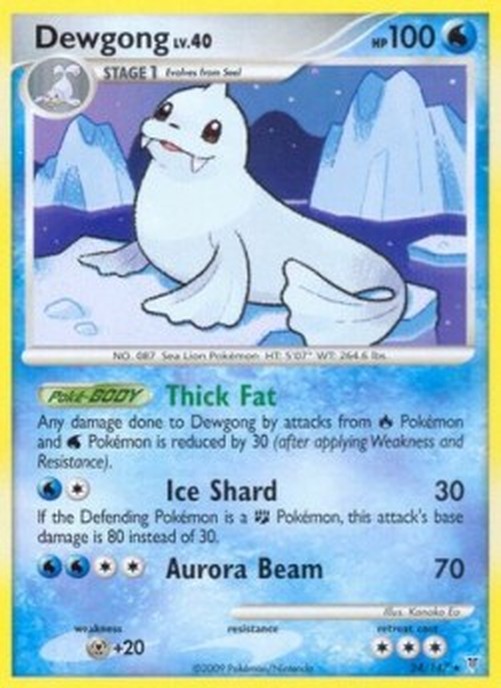 Pokemon Dewgong Lv.40 (SV 24)