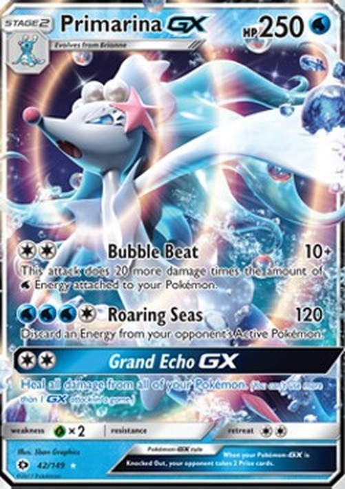 Pokemon Primarina GX  (SUM 42)