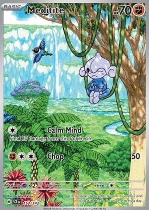 Pokemon Meditite  (SCR 153)