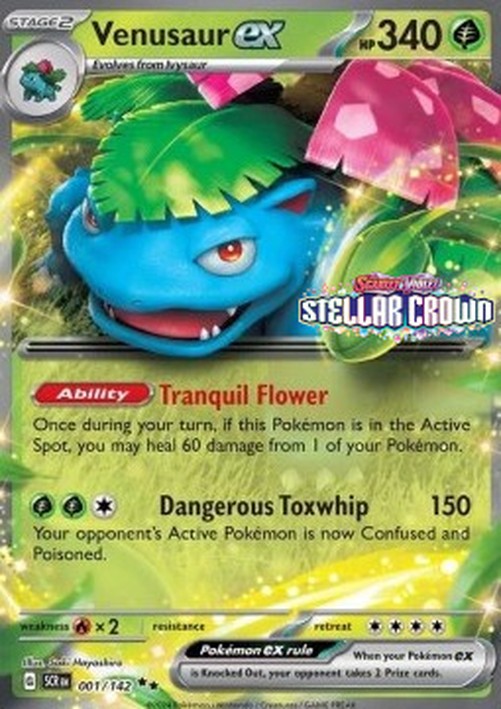 Pokemon Venusaur ex  (SCR 001)