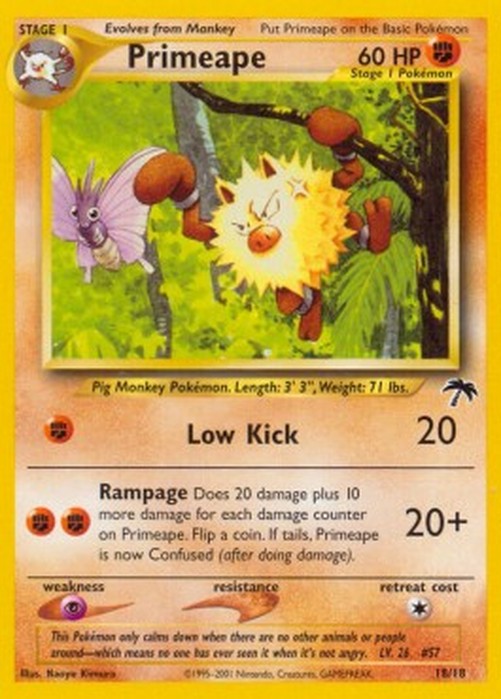Pokemon Primeape  (SI 18)