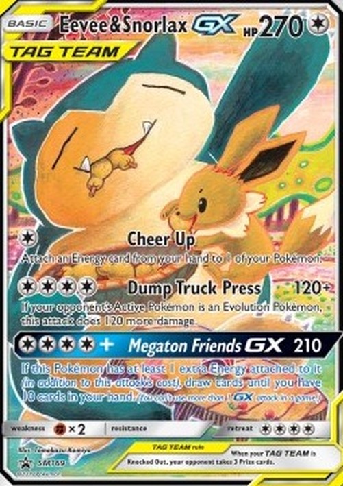 Pokemon Eevee & Snorlax GX  (SM 169)