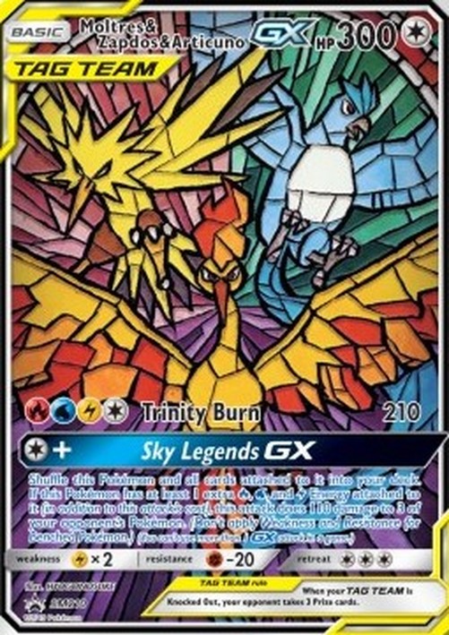 Pokemon Moltres & Zapdos & Articuno GX (SM 210)