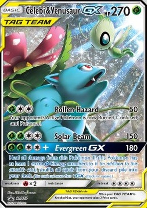 Pokemon Celebi & Venusaur GX  (SM 167)