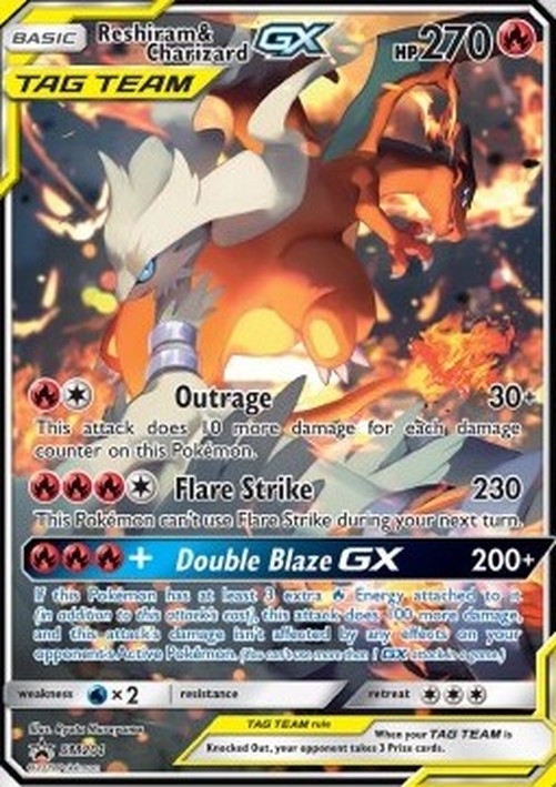 Pokemon Reshiram & Charizard GX (SM 201)