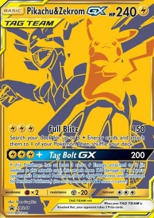 Pokemon Pikachu & Zekrom GX (SM 248)