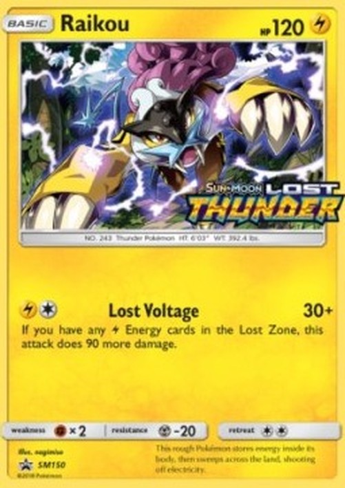 Pokemon Raikou  (SM 150)