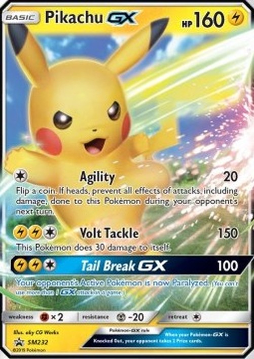 Pokemon Pikachu GX  (SM 232)