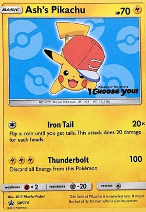 Pokemon Ash's Pikachu  (SM 114)