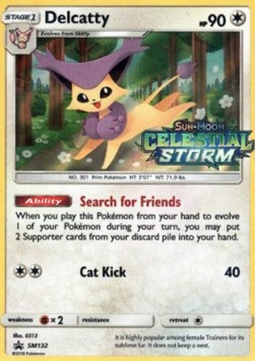 Pokemon Delcatty  (SM 132)