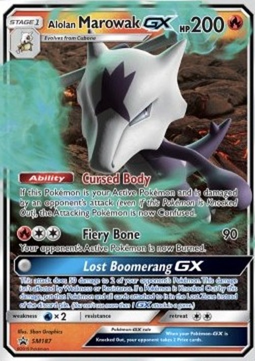 Pokemon Alolan Marowak GX  (SM 187)