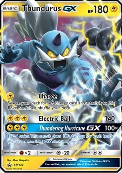Pokemon Thundurus GX  (SM 133)