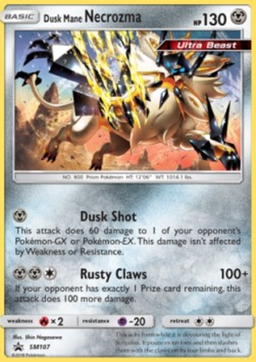 Pokemon Dusk Mane Necrozma (SM 107)