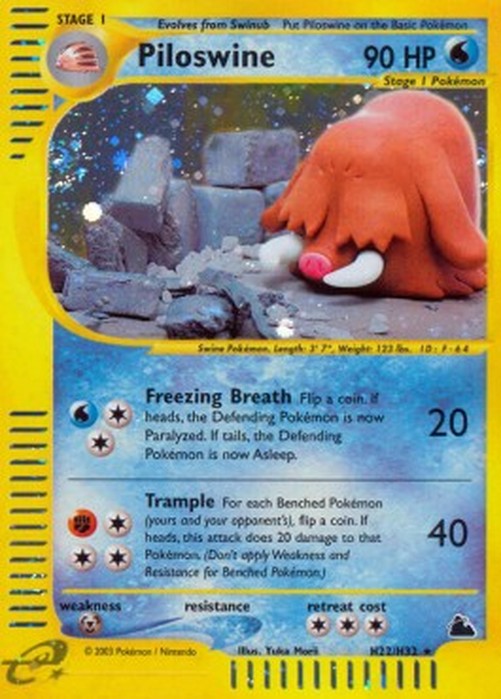 Pokemon Piloswine (SK H22)