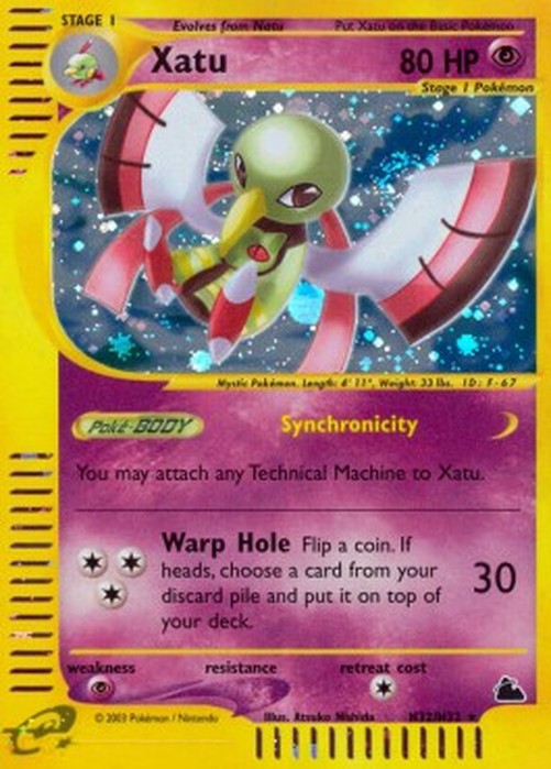 Pokemon Xatu (SK H32)
