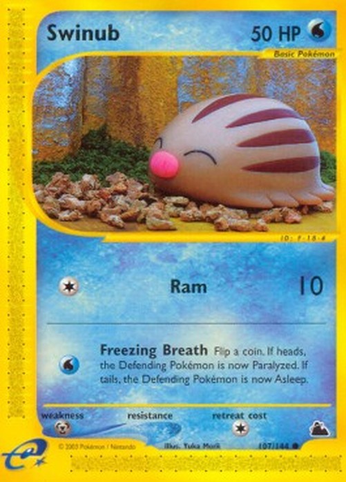 Pokemon Swinub (SK 107)