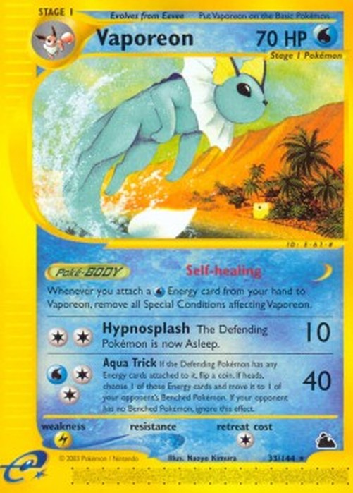 Pokemon Vaporeon  (SK 33)