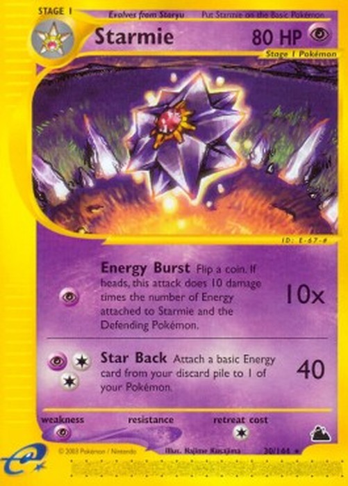 Pokemon Starmie  (SK 30)