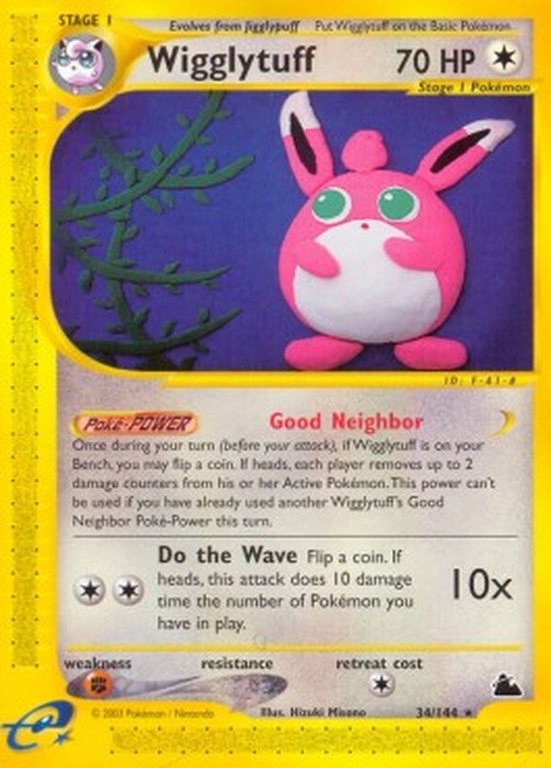 Pokemon Wigglytuff  (SK 34)
