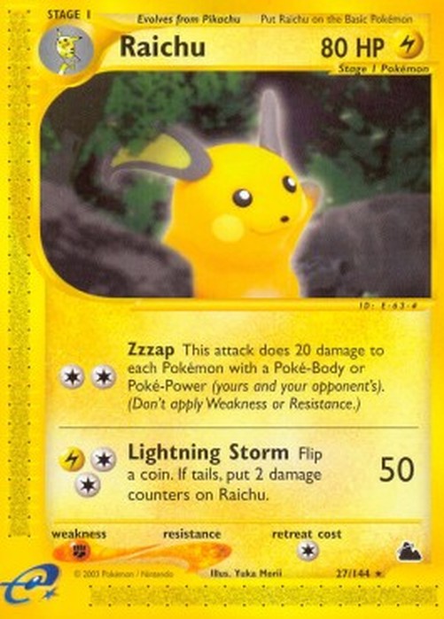 Pokemon Raichu  (SK 27)