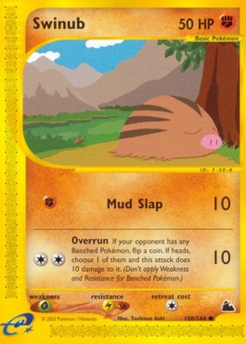 Pokemon Swinub  (SK 108)