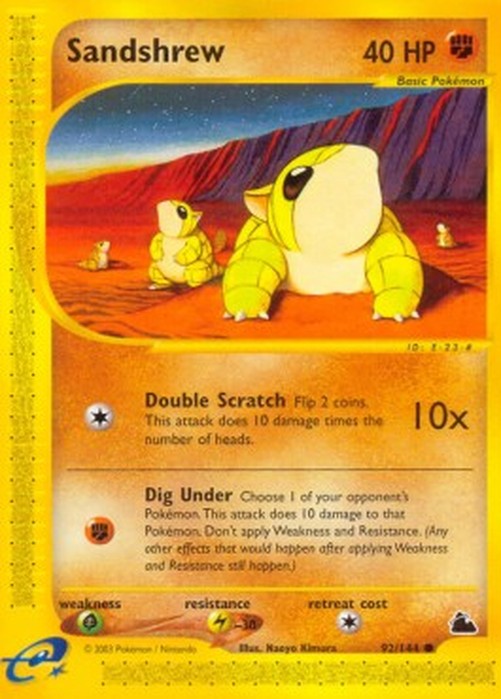 Pokemon Sandshrew (SK 92)