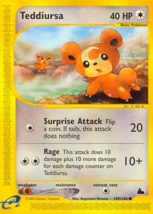 Pokemon Teddiursa  (SK 109)