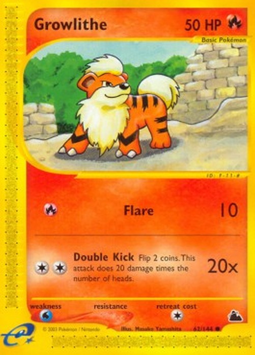 Pokemon Growlithe (SK 62)