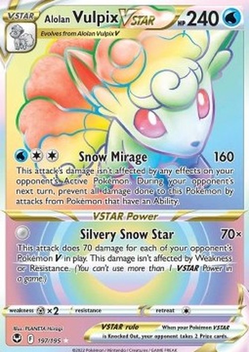 Pokemon Alolan Vulpix VSTAR (SIT 197)
