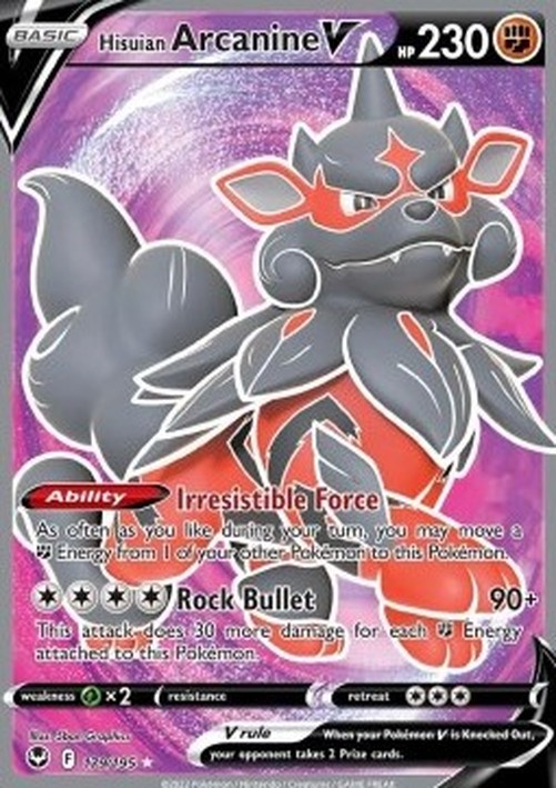 Pokemon Hisuian Arcanine V (SIT 179)