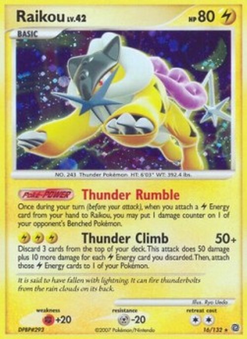 Pokemon Raikou Lv.42 (SW 16)