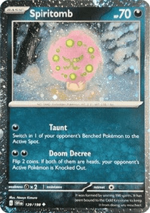 Pokemon Spiritomb  (SVI 129)