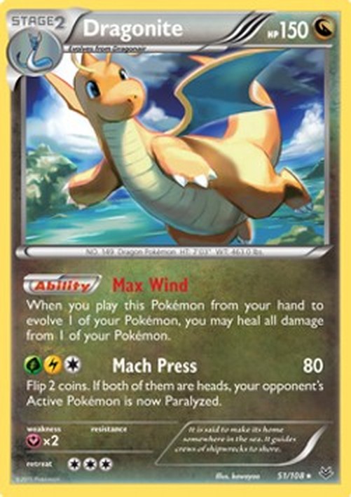Pokemon Dragonite  (ROS 51)