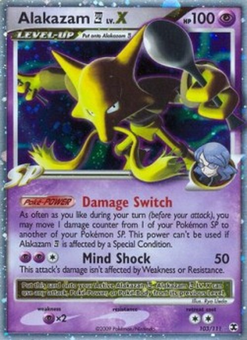 Pokemon Alakazam [4] LV.X  (RR 103)