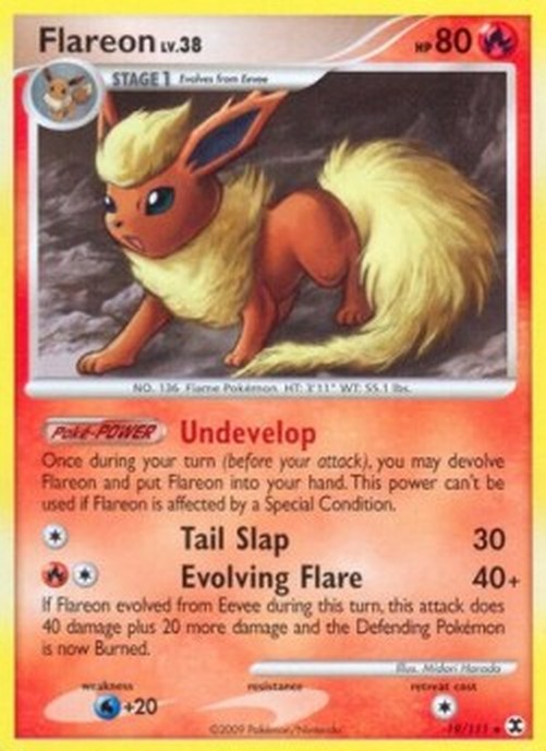 Pokemon Flareon Lv.38 (RR 19)