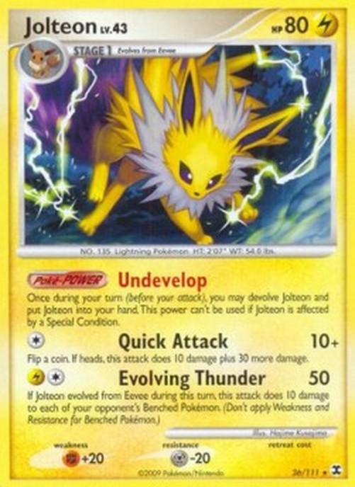 Pokemon Jolteon Lv.43 (RR 26)