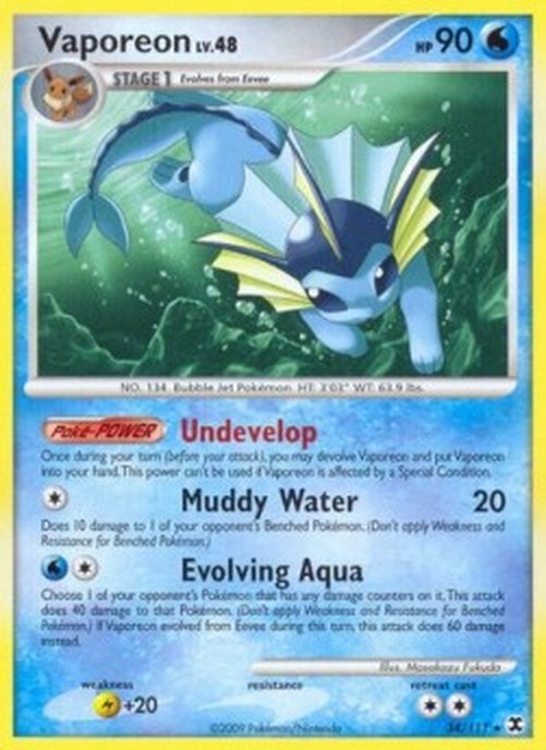 Pokemon Vaporeon Lv.48 (RR 34)