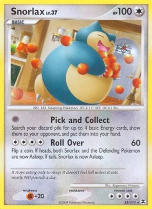 Pokemon Snorlax Lv.37  (RR 33)