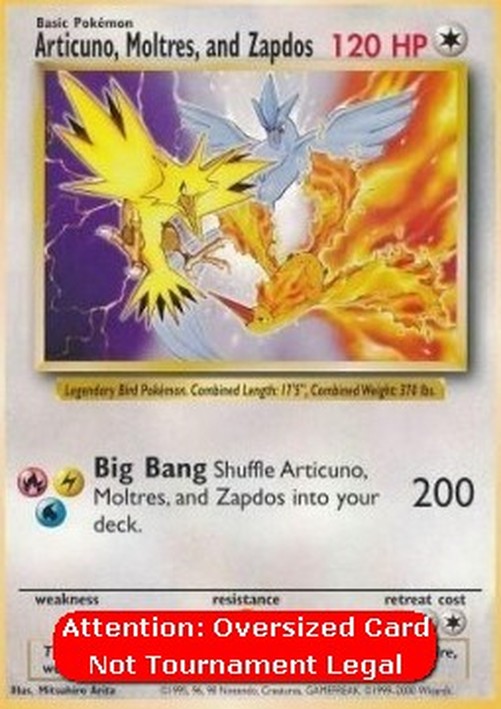 Pokemon Articuno, Moltres, and Zapdos (PR)
