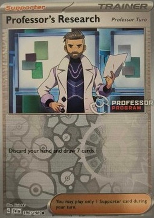 Pokemon Professor's Research - Professor Turo (PPP SVI 190)