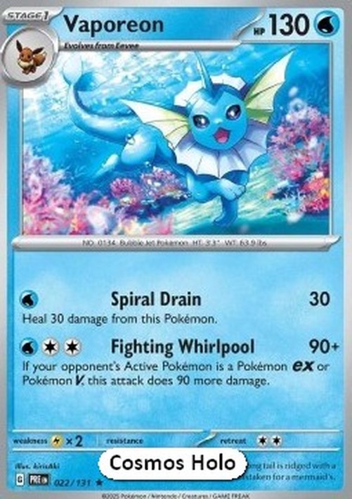 Pokemon Vaporeon  (xPRE 022)