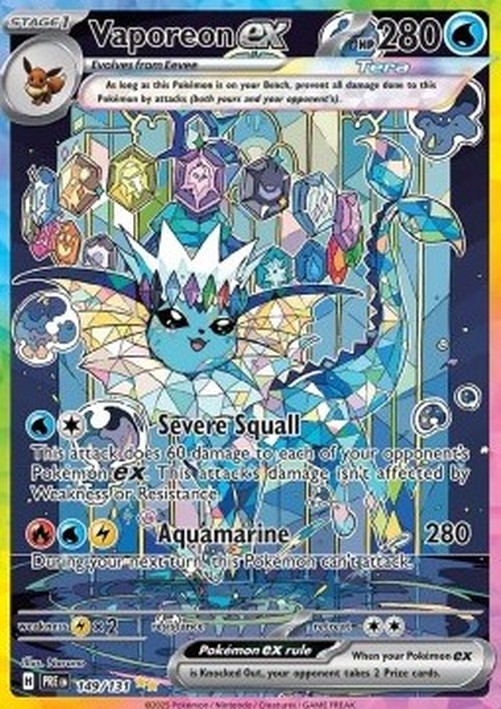 Pokemon Vaporeon ex  (PRE 149)