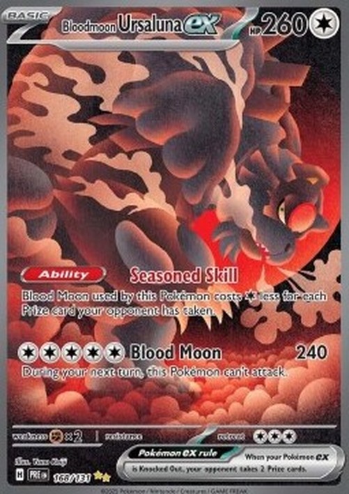 Pokemon Bloodmoon Ursaluna ex (PRE 168)