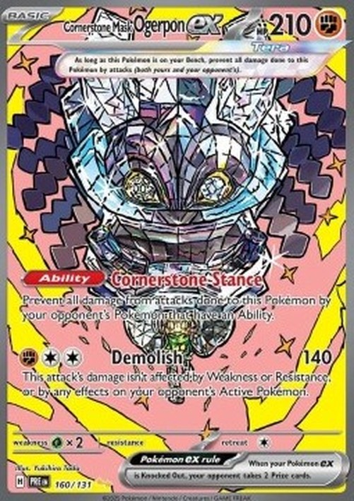 Pokemon Cornerstone Mask Ogerpon ex  (PRE 160)