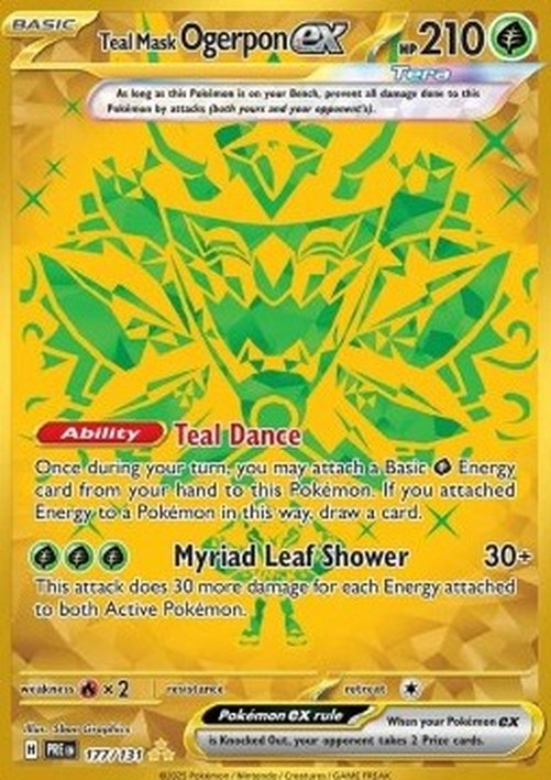 Pokemon Teal Mask Ogerpon ex  (PRE 177)